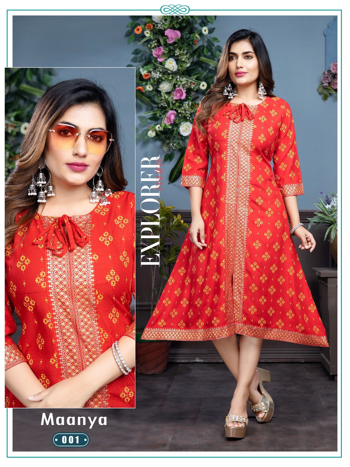 Maanya By Golden Printed Designer Kurtis Catalog
